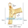 L17 Accesorios para joyería DIY tesoro microincrustado incrustado en tesoros popular europeo y americano daga espada arma pistola colgante