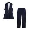 Chaleco largo elegante de mujer estilo europeo y americano transfronterizo 2026 nueva moda 3422709 Pantalones de pierna recta 3514709