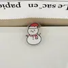Clip de sellado de regalo de decoración navideña de dibujos animados transfronterizo, clip para notas, clip acrílico PP de Papá Noel de alta apariencia al por mayor