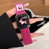 Correa de nailon con lazo para cachorro Dachshund para Apple watch56789S10 Correa de reloj Apple