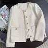 Coleção Outono 2026: Casaco de Lã Feminino Estilo Francês Inspirado em Chanel, Peça de Roupa Externa Elegante e de Alto Padrão