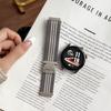 Para Reloj Inteligente Samsung Huawei Correa Trenzada de Tres Rayas 22mm Hebilla de Paracaídas Correa de Nylon Trenzado