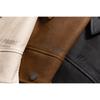 Chaqueta de Cuero PU Retro Americano Planetmusic para Hombre y Mujer, Mismo Estilo Marca Trendy Guapa Chaqueta de Motociclista 0377