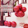 Atacado líquido rubi vermelho 10 polegadas balão de látex evento layout da sala de casamento engrossado duplo romã balão vermelho
