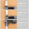 Accesorios para Purificador de Agua Adaptador de Manómetro de 2 Puntos Rosca Interna de 2 Puntos 12.5mm a Conector Recto de Conexión Rápida de 2 Puntos para Tubo Pe de 1/4