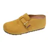 Chinelos de Verão Novos Estilo Slip-On com Solado Grosso, Aumentadores de Altura, Bico Fechado, Tendência Versátil, Meio-Chinelos Retrô, Chinelos de Exterior 2026