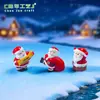 Paisagem em miniatura de comércio exterior transfronteiriço, Papai Noel criativo, alce, bola de cristal, paisagem, acessórios de decoração DIY, pequenos enfeites