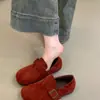 Primer Encuentro Temporada 2026 Otoño/Invierno Nueva Colección: Zapatos de Algodón Cálidos Estilo Birkenstock con Suela Blanda, Slip-On, Forro de Felpa, Diseño Artístico Retro para Mujer