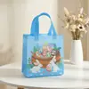 Bolsa de Regalo para Snacks de Conejito de Pascua de Dibujos Animados en Tela No Tejida para Niños, Bolsa de Compras de Alta Gama para Dulces de Halloween
