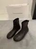 Botas planas adelgazantes de punta redonda estilo francés coreano, botines para mujer, nueva colección otoño/invierno 2026, sin cordones, botas altas hasta la rodilla