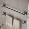 Casa de banho não-perfurante Pistola cinzenta Toalheiro de parede Toalha de casa de banho pendurado rack de armazenamento de vaso sanitário transfronteiriço