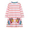 Vestido de manga longa para meninas de comércio exterior estilo europeu e americano, novo verão, bordado, pequeno padrão de pico de mel, distribuição de suprimentos transfronteiriços