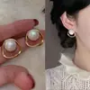 Pendientes de Bola con Lazo Escarchado Estilo Dulce y Suave para Mujer Plata de Ley S925 Lujo Accesible Pendientes Versátiles Elegantes Venta al por Mayor