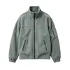 Otoño/Invierno 2026 Nueva Ropa Masculina Transfronteriza Europea y Americana Estilo Americano Cuello Alto Cremallera Sudadera Chaqueta Casual