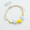 Jingdezhen Nuevo Versátil Dulce Uso Diario Pulseras de Cerámica con Cuentas Estilo Juvenil Serie Oceánica Pulseras con Cuentas Pulseras al por Mayor