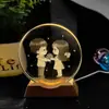 Enfeites Criativos de Cristal para Amantes, Aniversários, Casamentos, Mesas de Cabeceira, Estações de Trabalho, Decorações Luminosas, Presentes de Aniversário