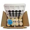 Botella cuadrada para rociar BBQ de 120 ml Frasco para condimentos del hogar Tapa de aluminio Botella para condimentos Tapa de madera Botella de vidrio para pimienta en polvo Venta al por mayor