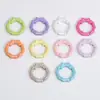 Llavero de Corona de Flores Perlescente de Aleación Hebilla de Resorte de Lazo Colgante de Llavero DIY Accesorios de Cuentas Joyería al por Mayor