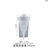 Molde de Resina de Cristal DIY Amapola Portaanillos Cónico Cilíndrico Portavelas Decoración Molde de Silicona