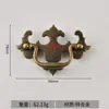 Puxadores de Porta de Armário Antigos Estilo Europeu, Ferragens para Gaveta e Porta de Guarda-Roupa, Puxadores Pequenos em Formato de Barra, Liga de Zinco, Bronze Antigo