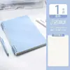 Cuaderno de Hojas Sueltas Antideslizante B5 con Espiral Desmontable, Adecuado para Estudiantes de Secundaria y Preparación de Exámenes de Posgrado, A5 Azul Sencillo y Fresco