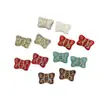 Mariposa Dorada Retro Cuentas de Cristal de Praga Cuentas Sueltas Pulsera Hecha a Mano DIY Collar Accesorios con Cuentas Material