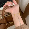 Nuevo Pulsera de Diamantes Iris Dorado Retro para Mujer Ins Nicho Lujo Accesible Chapado en Oro Color Dorado Exquisita Joyería de Mano
