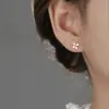 Aretes de Flor de Gardenia para Mujer 2026 Nuevo Diseño de Nicho Pendientes Elegantes Dulces de Alta Gama para el Cuidado de los Oídos