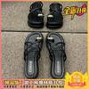 Conjunto Famoso de Internet Pinza para Dedo del Pie Plataforma para Pie Sandalias y Chanclas de Suela Gruesa Ropa Exterior de Verano para Mujer Nuevo Estilo 2023 Cuña Versátil Moda Tendencia