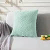 Funda de almohada jacquard de venta directa al por mayor transfronteriza para hogar sala de estar sofá asiento de coche funda de almohada de color sólido
