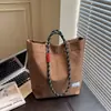 Bolsa de Axila Moda Coreana Transfronteiriça Feminina 2025 Outono Nova Bolsa Xadrez Grande Capacidade Bolsa de Ombro Bolsa de Compras