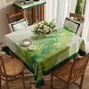 Toalha de Mesa de Luxo Leve de Alta Qualidade Impermeável e à Prova de Óleo Estilo Retro Americano Dopamina Tapete para Mesa de Jantar Estilo Ins Toalha de Mesa para Mesa de Centro