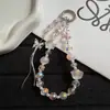 Nueva cadena para teléfono de borla de mariposa con cuentas en forma de estrella, ligera, lujosa y delicada, perfecta para bolsos de niñas y como llavero