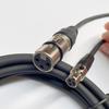 Nuevo suministro transfronterizo mini cañón de tres núcleos cabeza hembra a Cannon hembra cable de micrófono para tarjeta de sonido en vivo de cámara