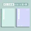 Cuaderno de Colores Frescos y Contrastantes, Específicamente para Estudiantes de Secundaria y Preparatoria, Cuaderno Simple de Tapa Blanda A5, B5 Engrosado, Tinta que No traspasa, Escritura Suave