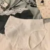 Ropa interior de algodón para bebé de 10 A, algodón, encaje para mujer, algodón antibacteriano, entrepierna extendida, otoño e invierno, cintura media, calzones sexys