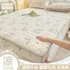 Juego de tres piezas de funda de colchón de látex de seda refrigerante engrosada personalizada, protector de colchón Simmons de seda helada, tapete refrigerante de látex para aire acondicionado