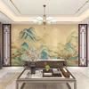 Papel Tapiz Retro Nuevo Chinoiserie Paisaje Fondo de TV Sofá Dormitorio Sala de Estar Mural Tela de Fondo Bolsa Dura Relieve