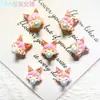 Adesivos de decoração de unhas girl bubble art de unhas tridimensionais cartoon fofo resina DIY coração de menina joias misturadas atacado