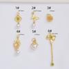 Colgante de Bolsa de la Suerte de Oro Antiguo que Conserva el Color Lazo Colgante de Perla DIY Pulsera de Cuentas Colgante de Pulsera Accesorios de Joyería