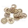 Disco hueco de tronco de 30 mm mixto DIY madera artesanías decorativas 20 por paquete