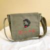 Bolsa Retro para Servir al Pueblo, Bolsa Estrella Roja, Bolso Cruzado de Lona Lei Feng, Bolso de Hombro Nostálgico Estrella Roja Verde, Venta al por Mayor por Fabricante