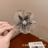 Pinza Lateral de Flor Atmosférica para Sesión de Fotos de Primavera, Pinza de Flor para Cabello con Gran Volumen, Tocado de Flor para la Cabeza a la Moda Estilo Vacaciones