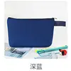 Bolsa de Lona para Lápices con Cremallera Spot Blank Transfronteriza de Amazon, Bolsa de Cosméticos de Mano, Estuche de Papelería, Monedero, Logo Impreso Personalizado