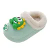Pantuflas de Algodón para Niños de Interior Invierno Hogar Impermeables Antideslizantes Extraíbles Más Terciopelo Cálido Otoño/Invierno Cubierta de Algodón para Bebé