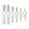 Conectores de Plástico de Grado Médico para PC, Conectores Luer Macho y Hembra, Conectores Roscados Internos y Externos, Conectores para Manguera