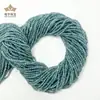 2mm Haoyu Joias Contas Soltas Redondas Facetadas Naturais Contas Azuis Fosforíticas Redondas Facetadas Semi-Acabadas