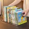 Caixa de Armazenamento de Livros Ilustrados Infantis, Organizador de Livros, Estante de Árvore Oxford Transparente, Armário de Rack de Armazenamento para Mesa de Escritório