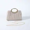 Bolso Nuevo Plegado Moda Brillo Fino Elegante Bolso de Noche Bolso de Mano Bolso de Boda Bolso de Mujer