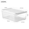 Caja de Conservación de Alimentos Almacenamiento para Refrigerador Lonchera Lonchera con Tapa Capa de Congelación Carne Congelada Refrigerador Caja de Almacenamiento de Fruta